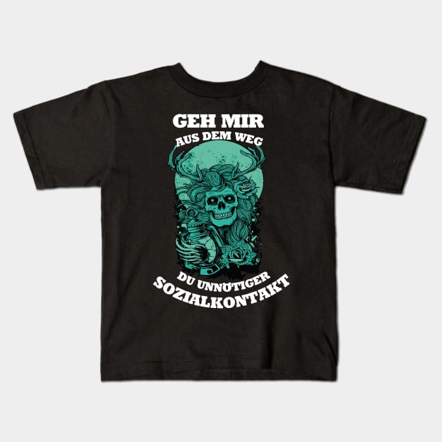 Skelett Banshee Geister Lampe Pandemie Kids T-Shirt by Ambrosius